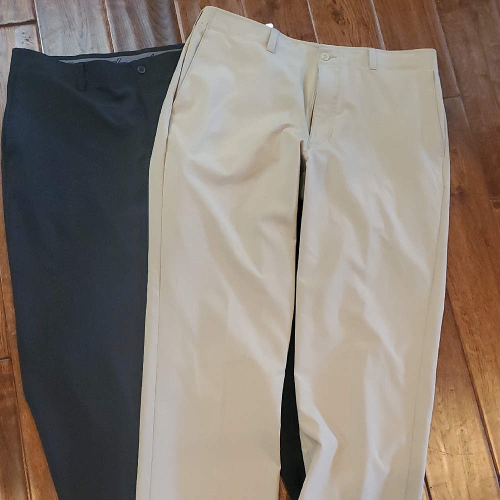 Hogan Men's Chinos in Black and Cream